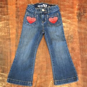 ❤️Baby Gap Flare Jeans with Embroidered Pockets❤️